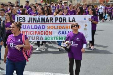 Marcha de escolares por la igualdad en Telde (Foto TA)